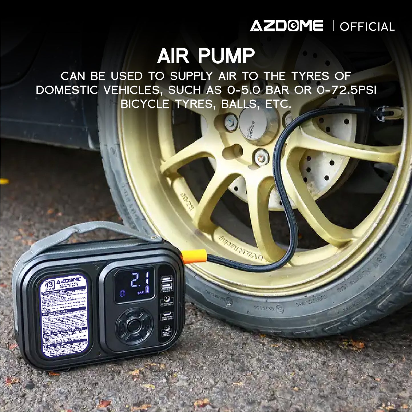 AZDOME 5 IN 1 Multi-function Car Jump Starter