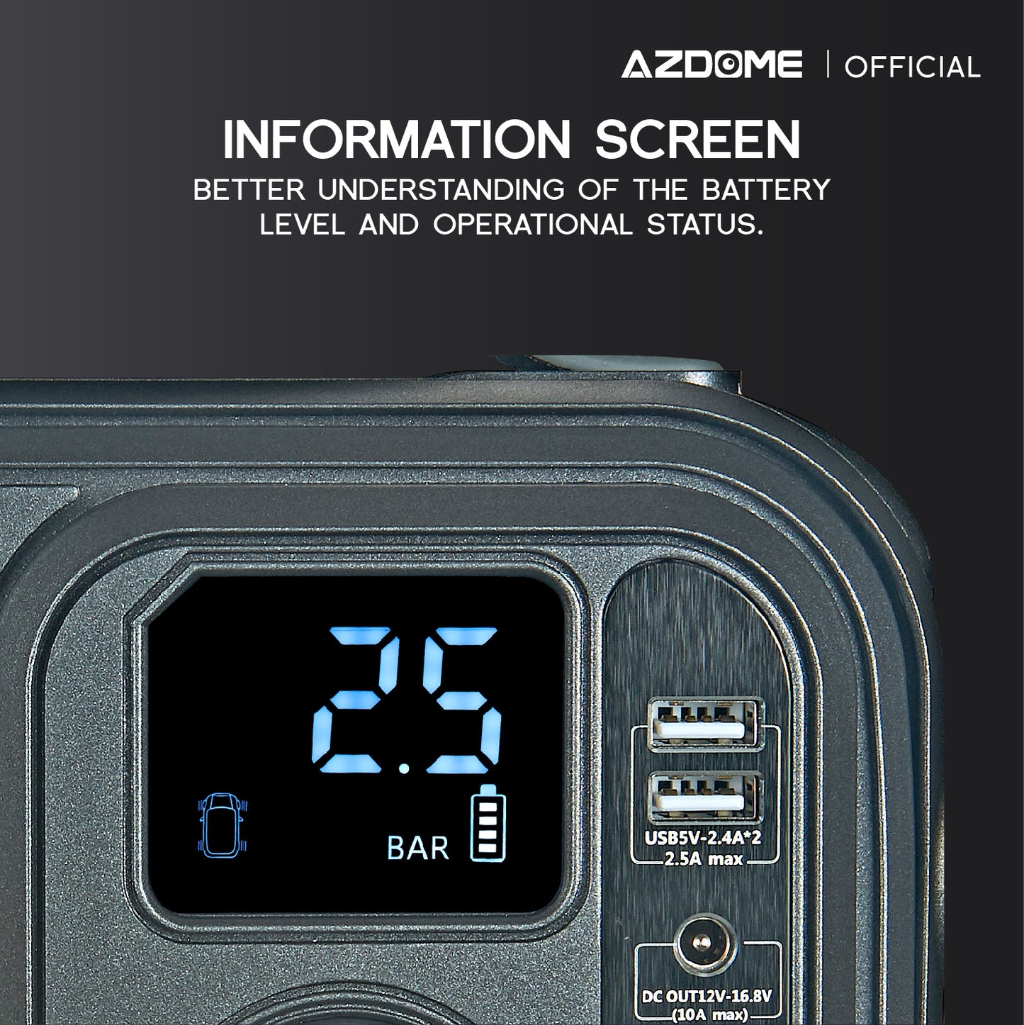 AZDOME 5 IN 1 Multi-function Car Jump Starter