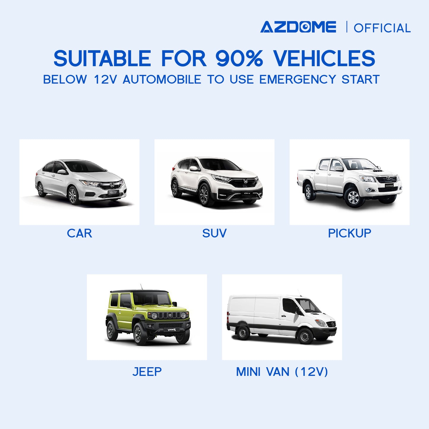 AZDOME 5 IN 1 Multi-function Car Jump Starter