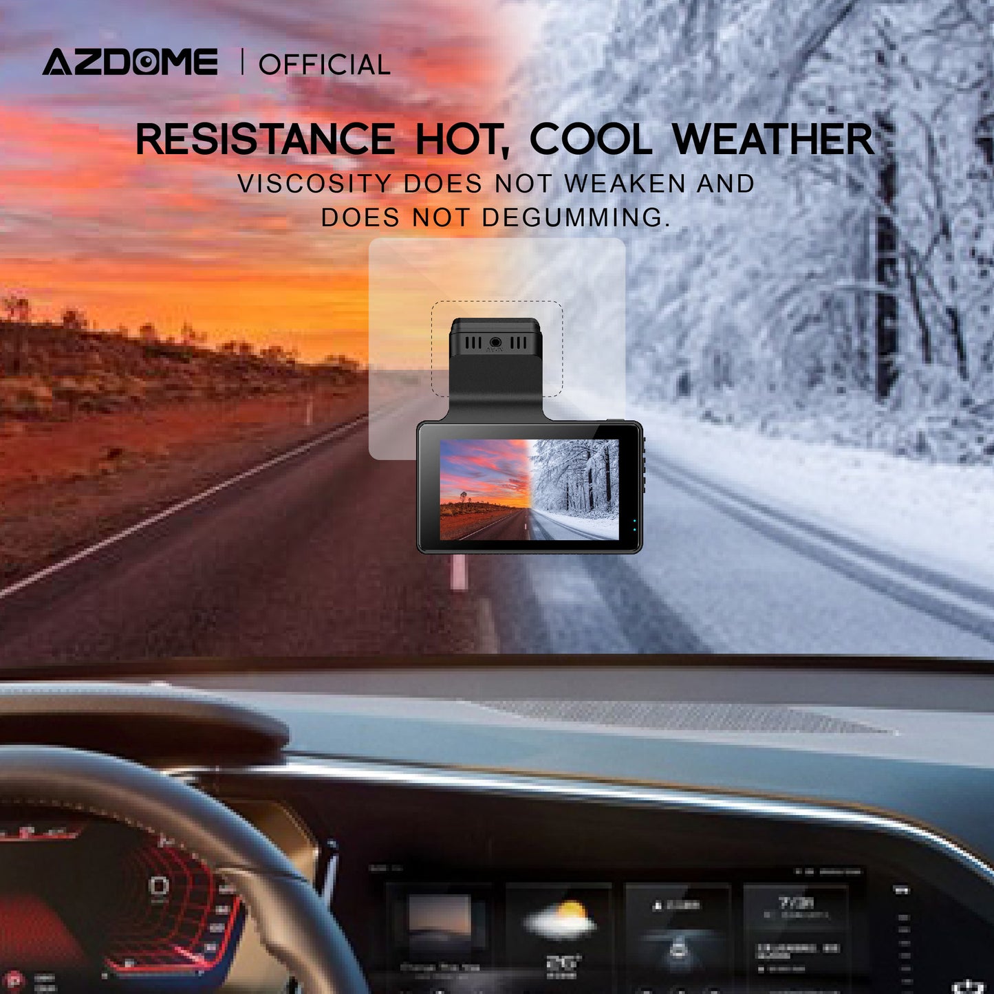 AZDOME Electrostatic Sticker