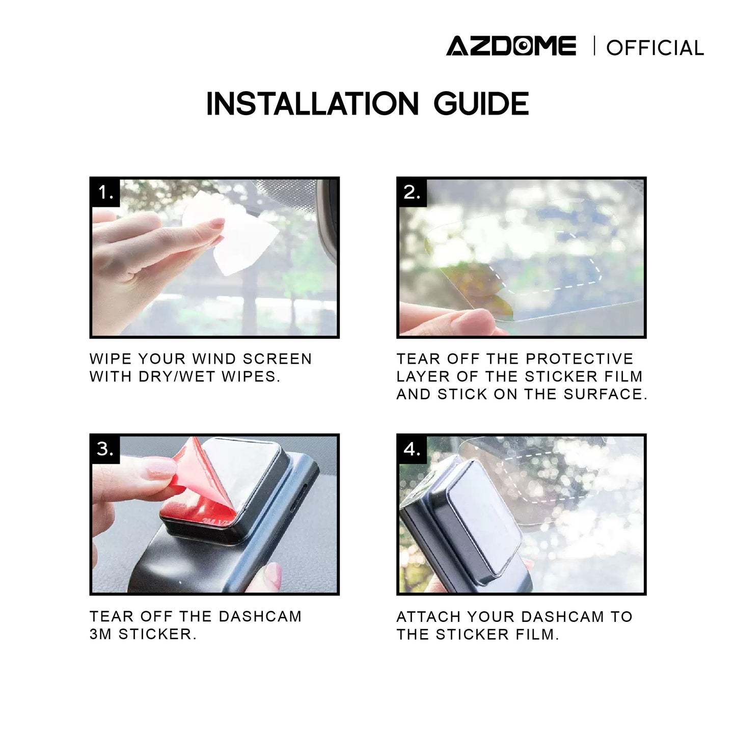 AZDOME Electrostatic Sticker