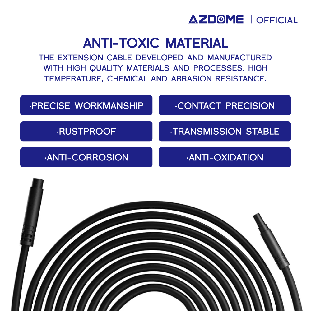 AZDOME 6 Meters Extension Rear Cam Cable
