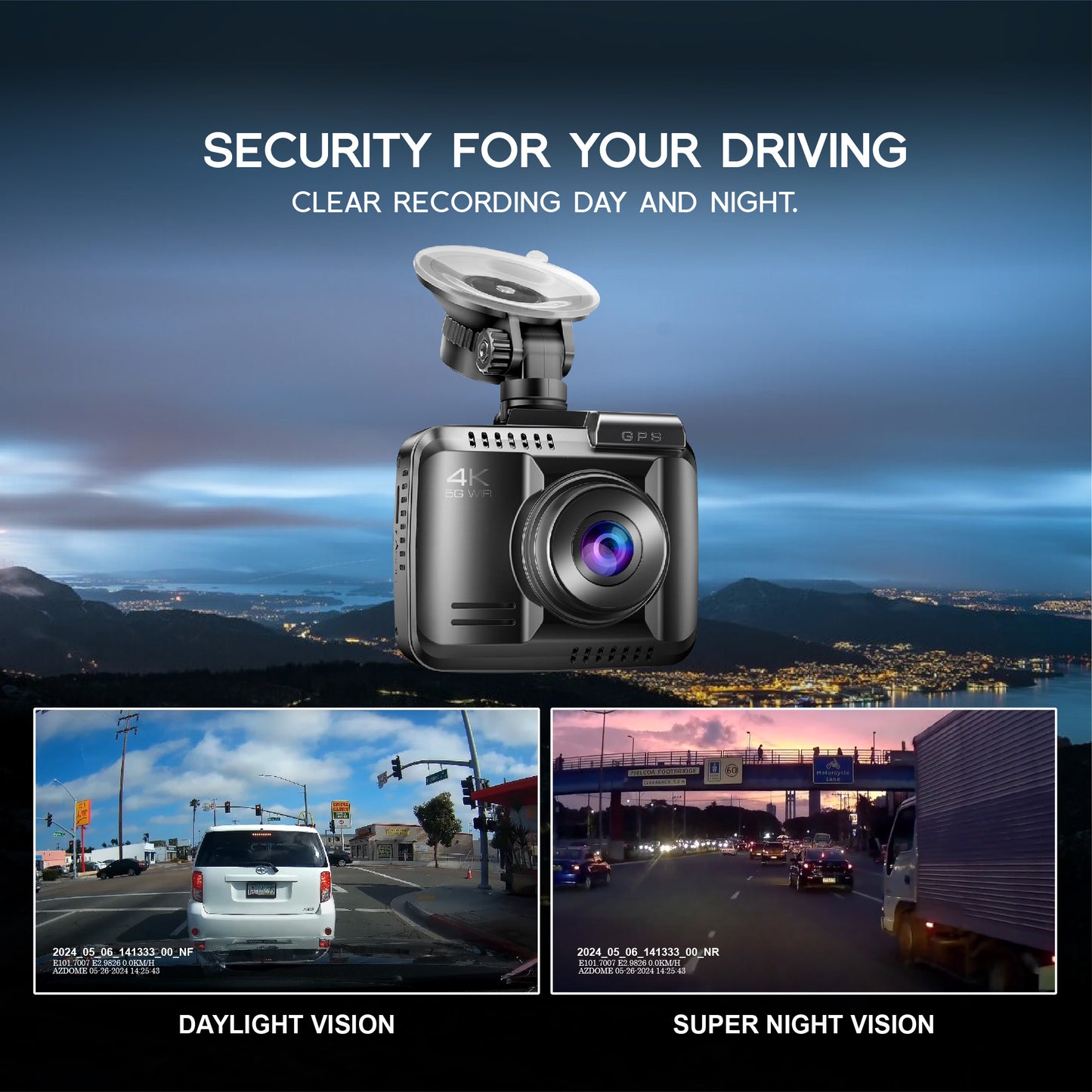 AZDOME GS63PRO 2160P/4K Ultra HD Dash Cam