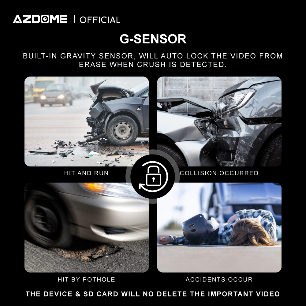 AZDOME S58 4G 2160P/4K Ultra HD Dash Cam