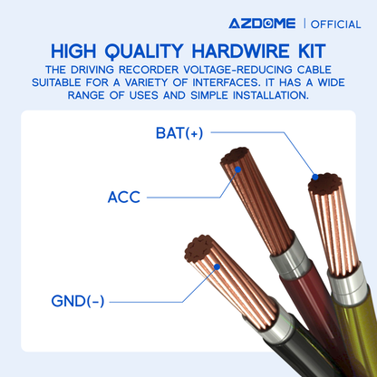 AZDOME HM03R Hardwire Kit