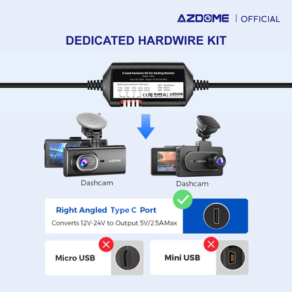 AZDOME JYX05 Hardwire Kit