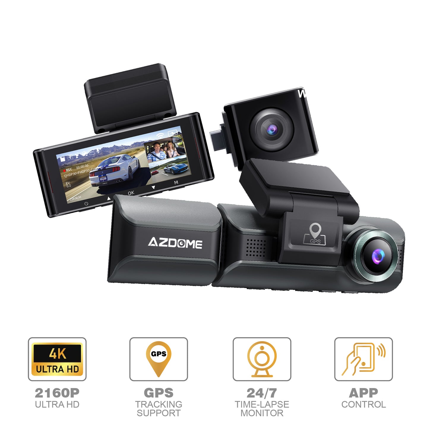 AZDOME M550PRO 2160P/4K Ultra HD Dash Cam