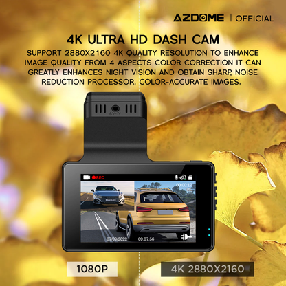 AZDOME M63Lite 2160P/4K Ultra HD Dash Cam