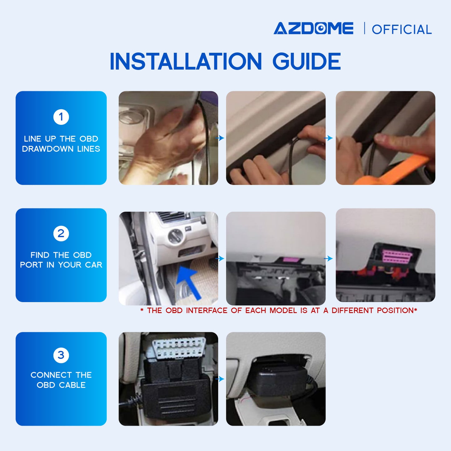 AZDOME OBD Hard Wire Kit