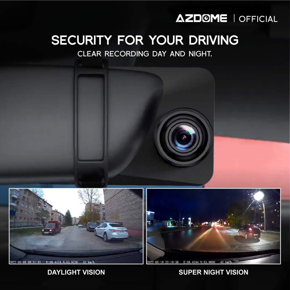 AZDOME PG18-G 1080P Full HD Mirror Dash Cam