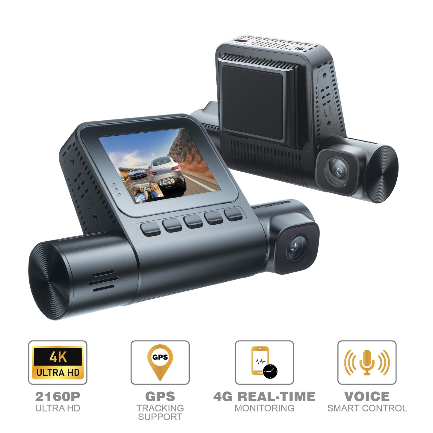 AZDOME S58 4G 2160P/4K Ultra HD Dash Cam