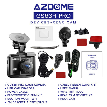 AZDOME GS63HPRO 2160P/4K Ultra HD Dash Cam